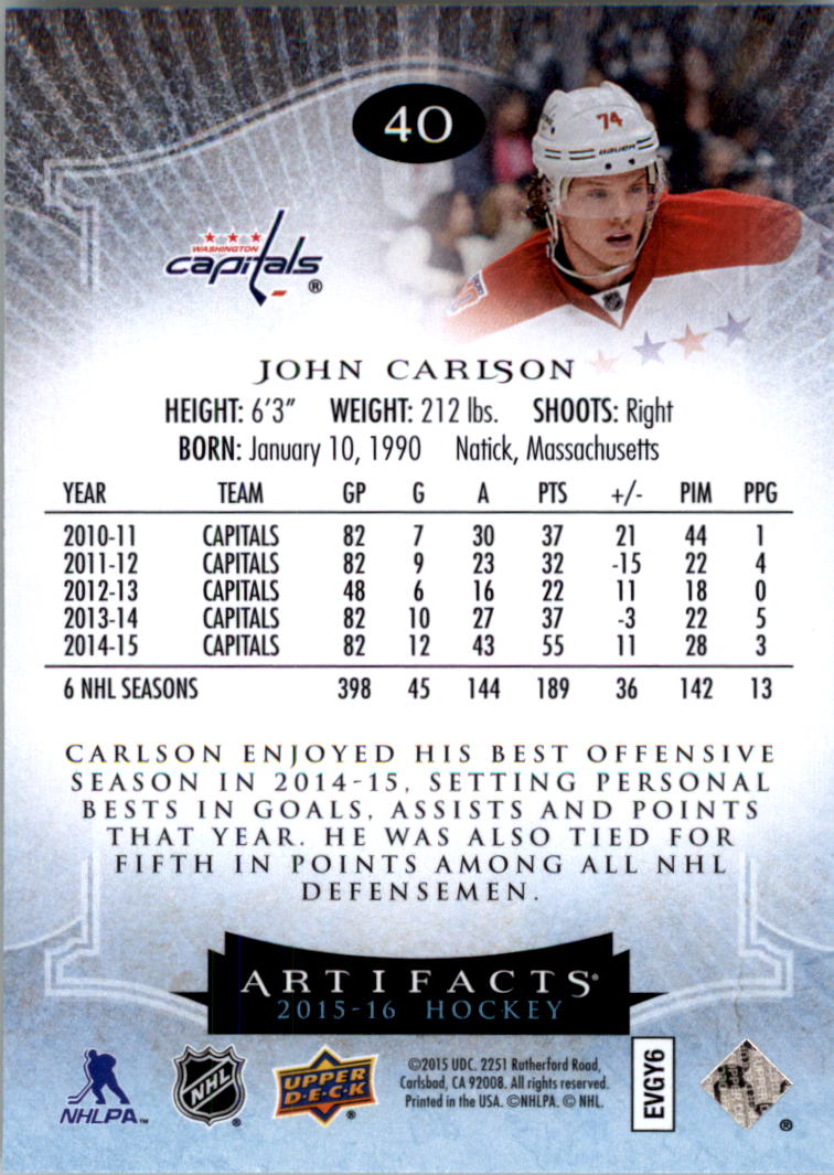 2015-16 Artifacts Hockey Card Pick (Base)