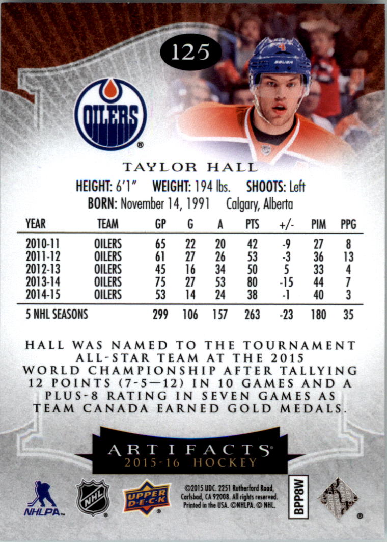 2015-16 Artifacts Hockey Card Pick (Base)