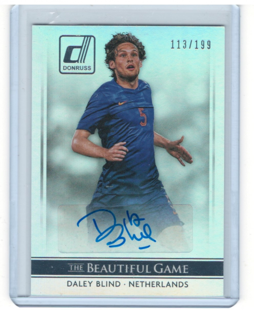 2015 Donruss The Beautiful Game Signatures Silver #40 Daley Blind/199