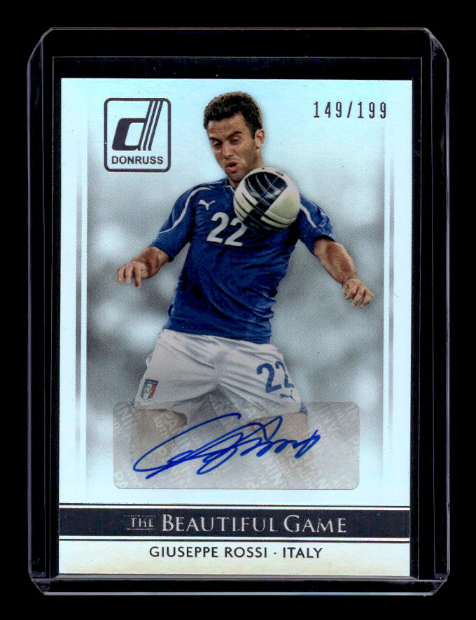 2015 Donruss The Beautiful Game Signatures Silver #57 Giuseppe Rossi/199