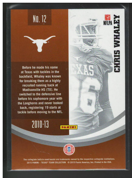 A8799- 2015 Panini Texas Longhorns Cards +Inserts -You Pick- 15+ FREE US SHIP - Picture 4 of 22