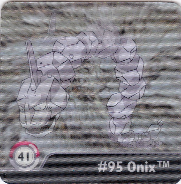2000 Artbox Pokemon Action Flipz Series 1 #41 Onix