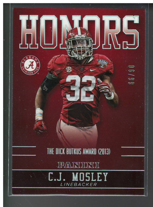 2015 Panini Alabama #15 Carson Tinker - NM-MT