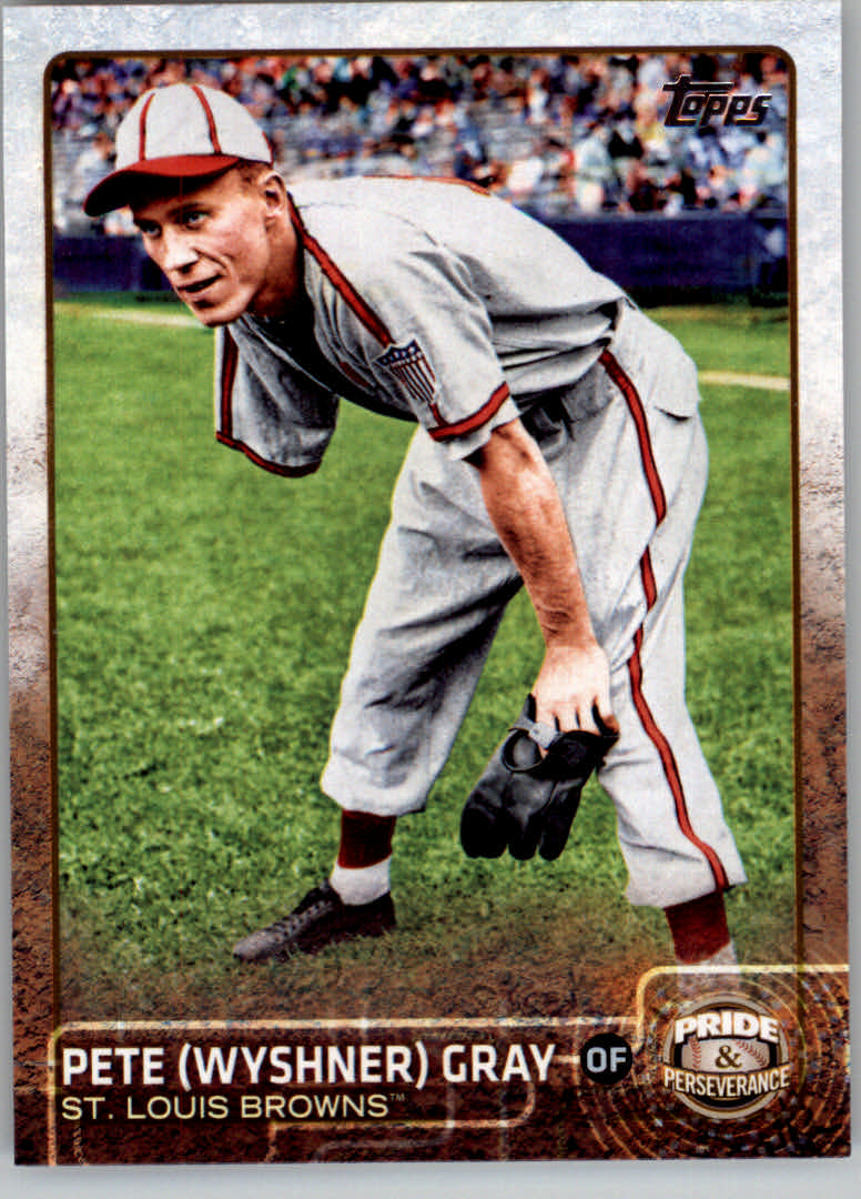 2015 Topps Update Pride and Perseverance #PP9 Pete Wyshner Gray