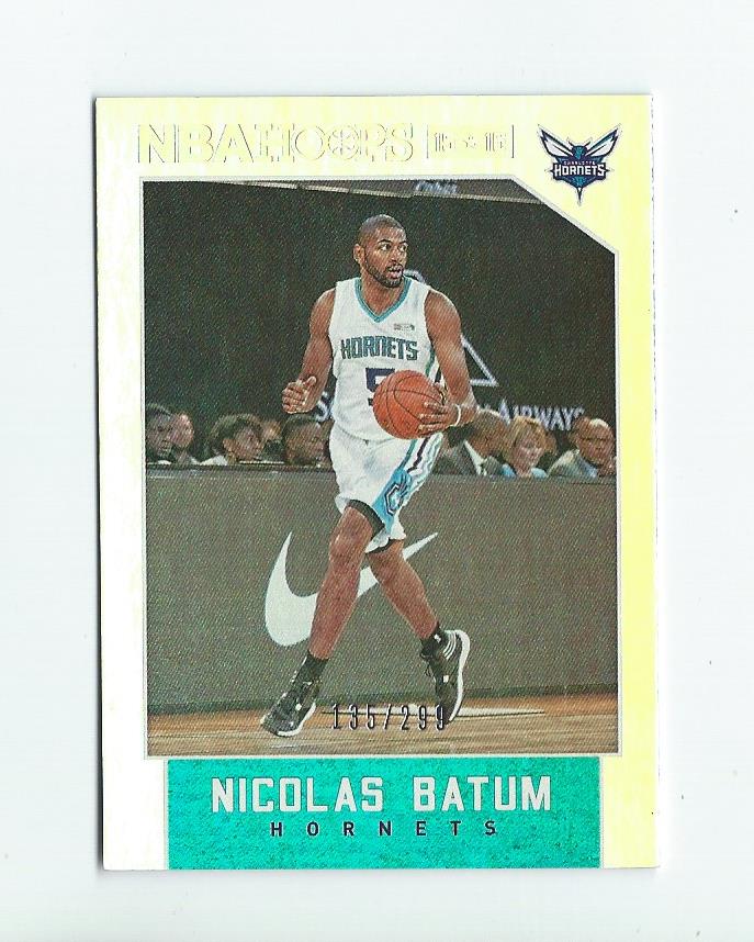 2015-16 Hoops Silver #96 Nicolas Batum