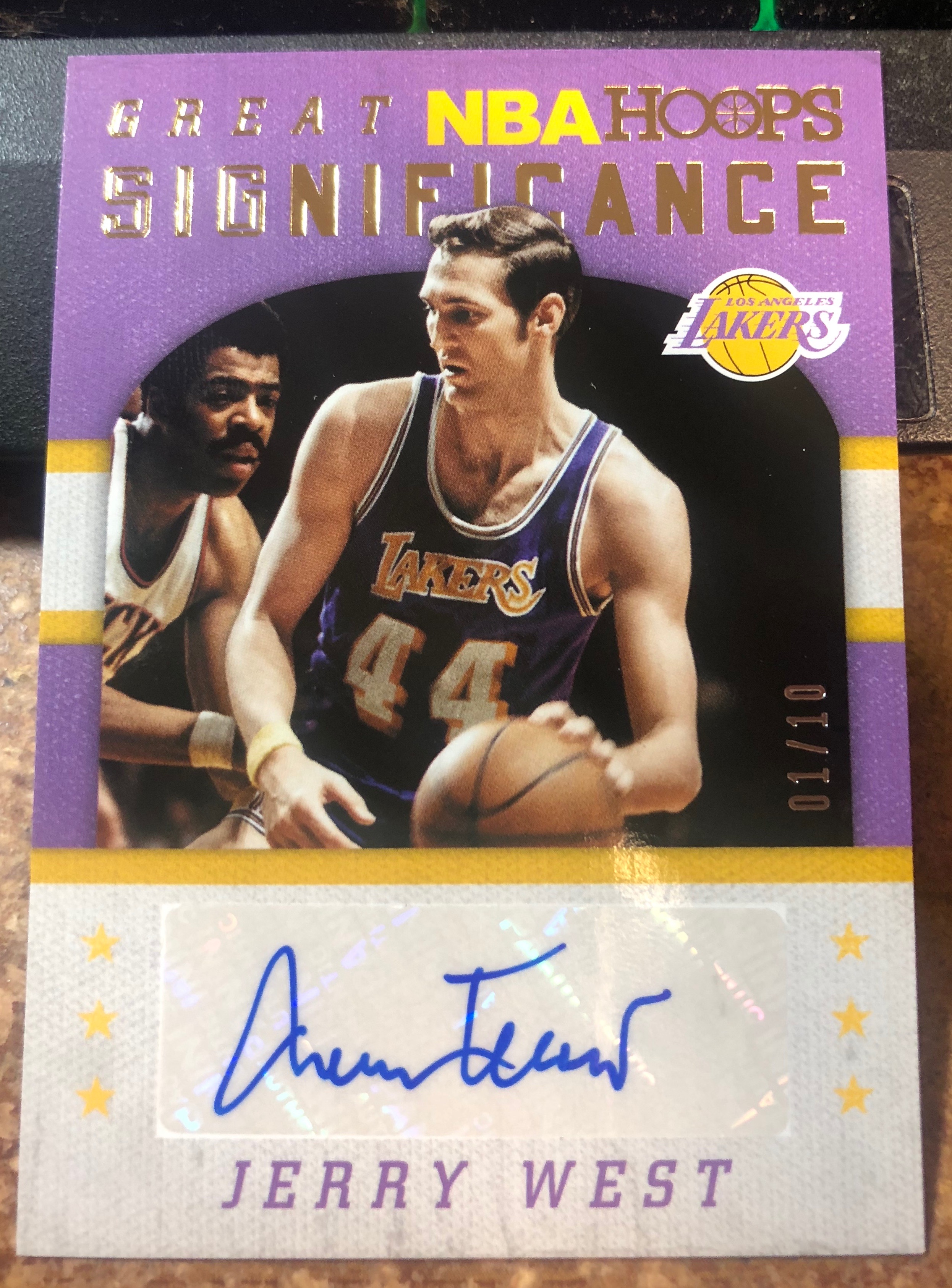 2015-16 Hoops Great SIGnificance Gold #12 Jerry West