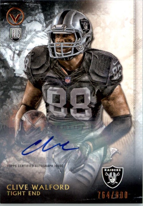 2015 Topps Valor Autographs #180 Clive Walford/800