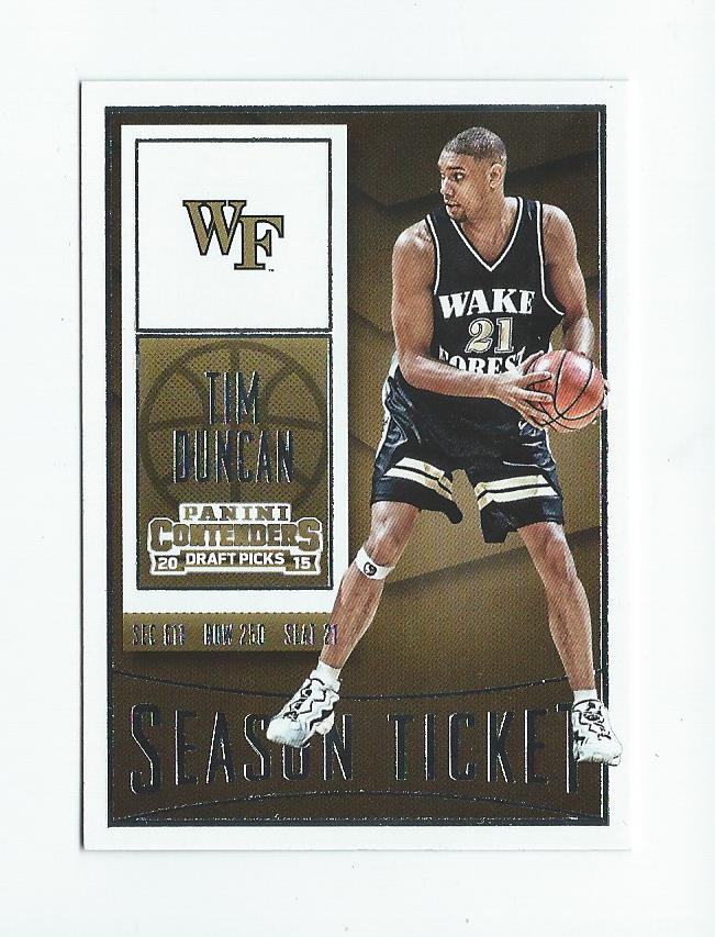 Tim Duncan cards (1998-2016) Spurs - You Choose - Bild 287 von 294