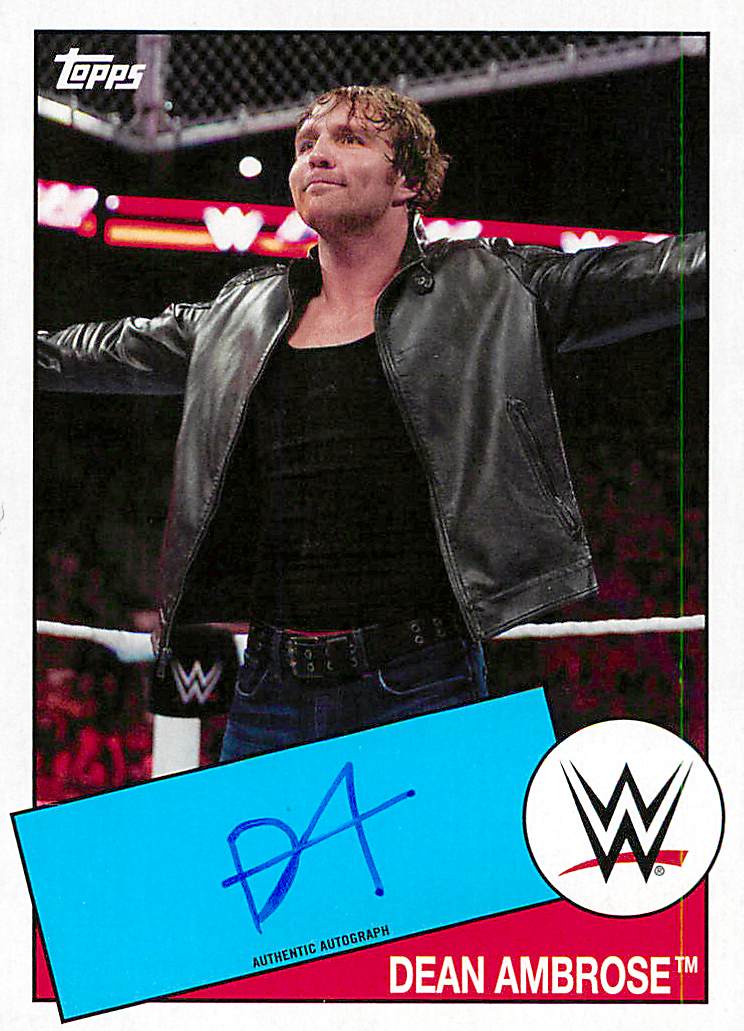2015 Topps Heritage WWE Autographs #NNO Dean Ambrose