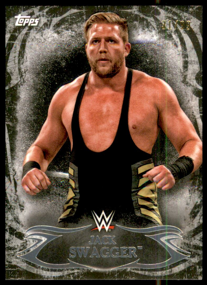 2015 Topps WWE Undisputed Black #67 Jack Swagger