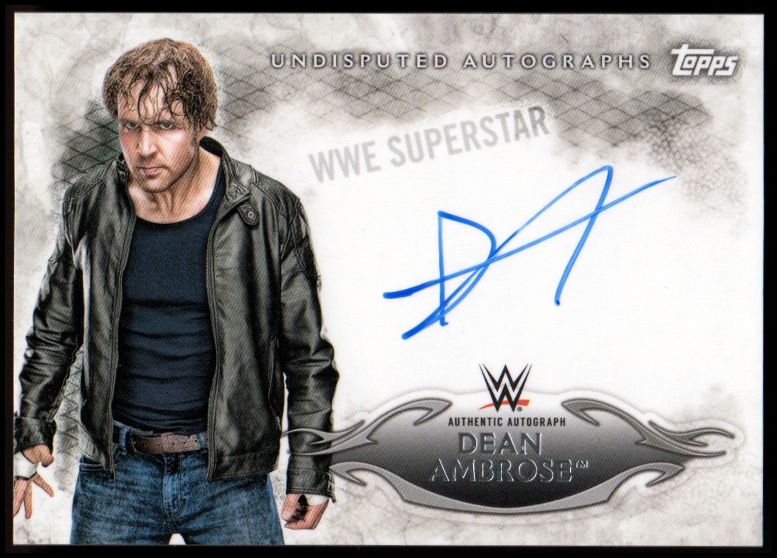 2015 Topps WWE Undisputed Autographs #UADA Dean Ambrose