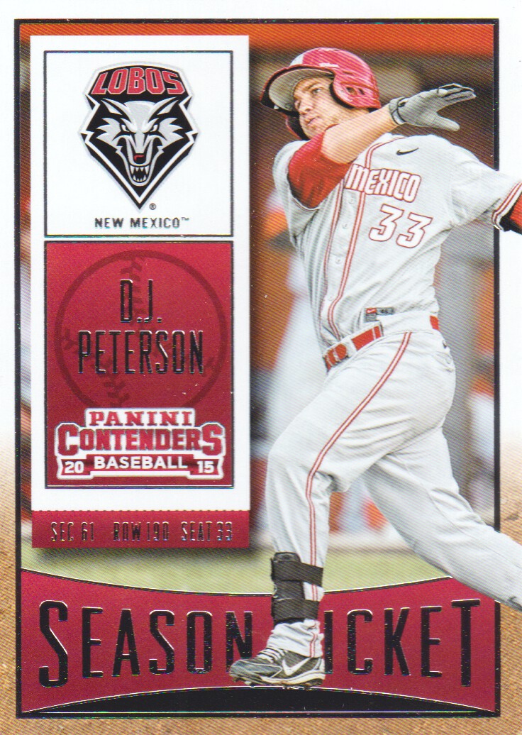 2015 Panini Contenders #30 D.J. Peterson