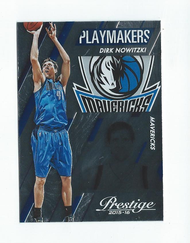 2015-16 Prestige Playmakers #19 Dirk Nowitzki