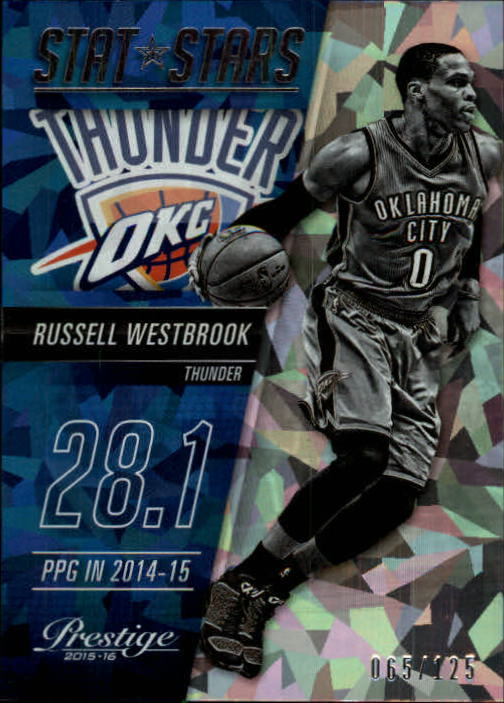 2015-16 Prestige Stat Stars Crystal #7 Russell Westbrook