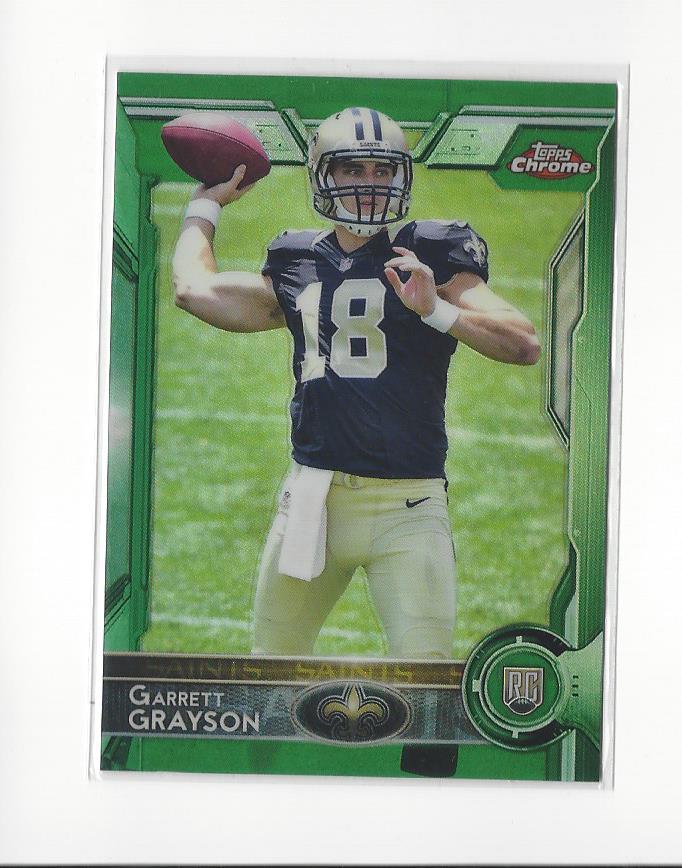 2015 Topps Chrome Green Refractors #151 Garrett Grayson
