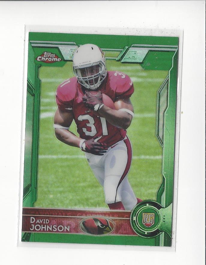 2015 Topps Chrome Green Refractors #177 David Johnson