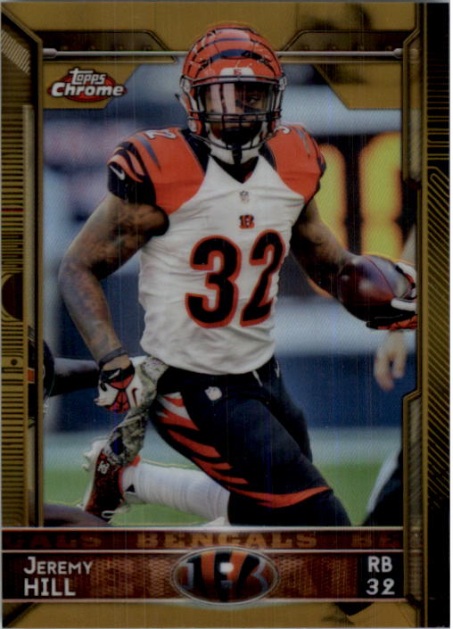 2015 Topps Chrome Gold Refractors #42 Jeremy Hill