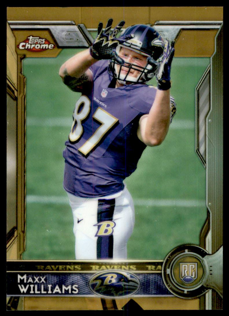 2015 Topps Chrome Gold Refractors #165 Maxx Williams