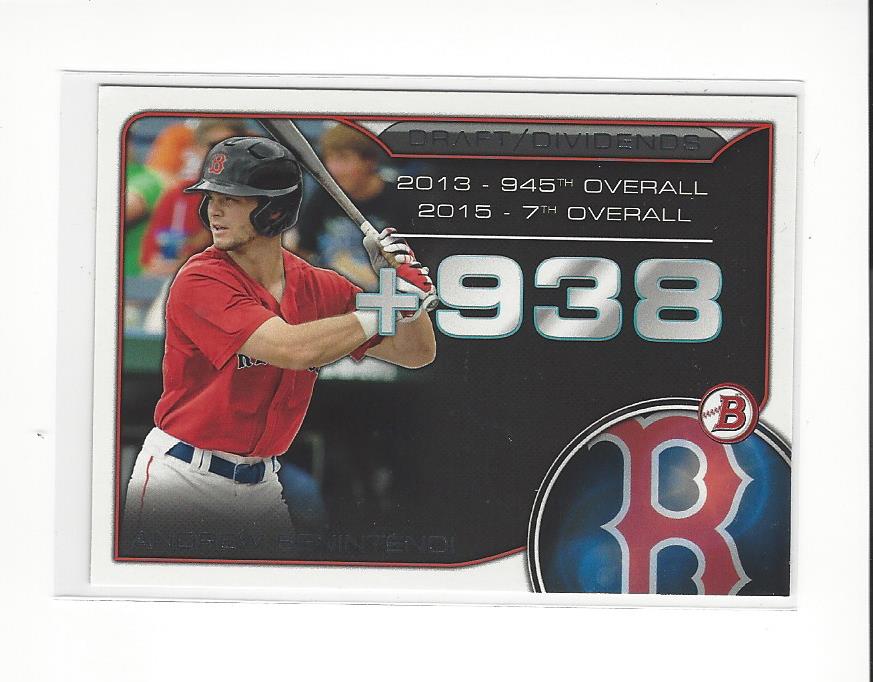 2015 Bowman Draft Draft Dividends #DDAB Andrew Benintendi