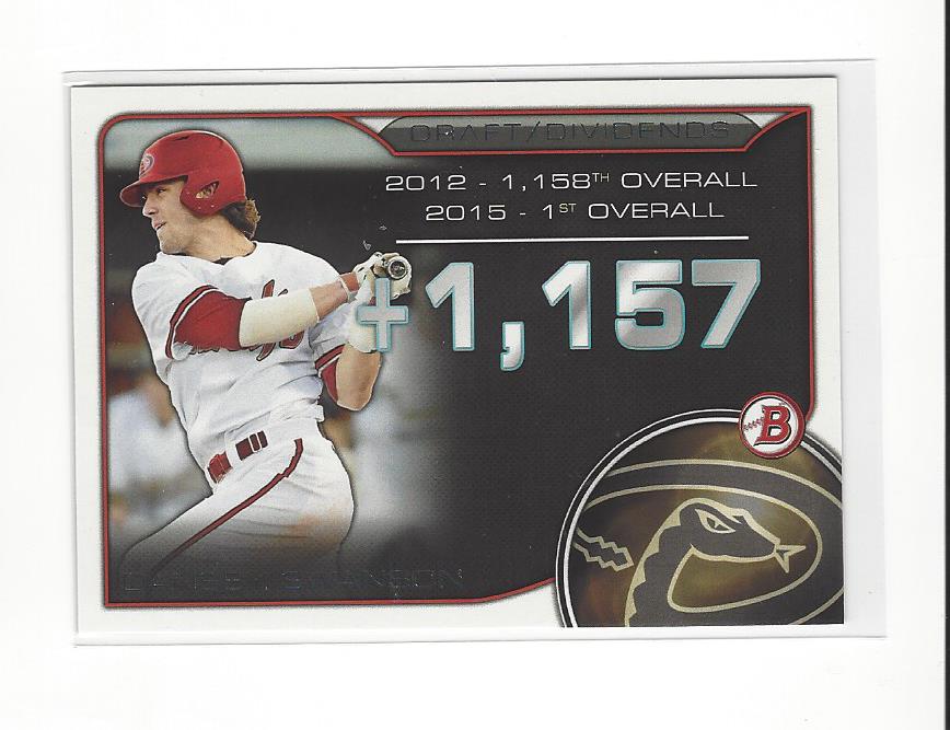2015 Bowman Draft Draft Dividends #DDDS Dansby Swanson