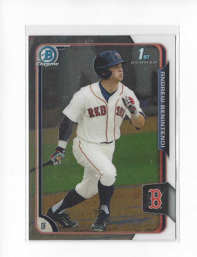 2015 Bowman Chrome Draft #182 Andrew Benintendi