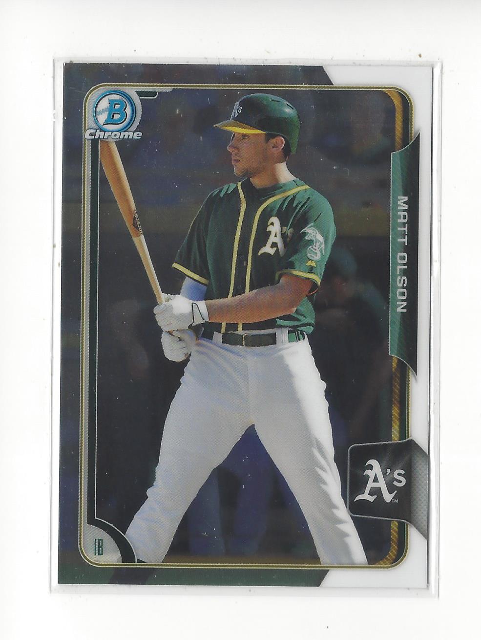 2015 Bowman Chrome Draft #196 Matt Olson
