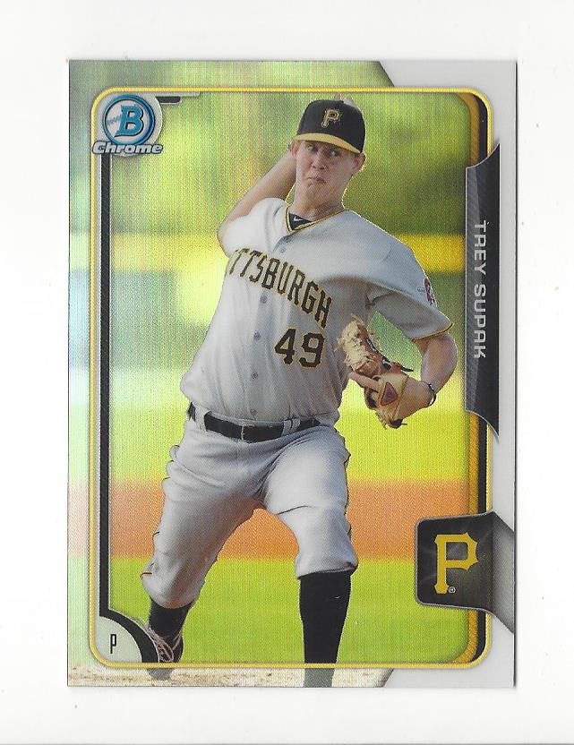 2015 Bowman Chrome Draft Refractors #42 Trey Supak
