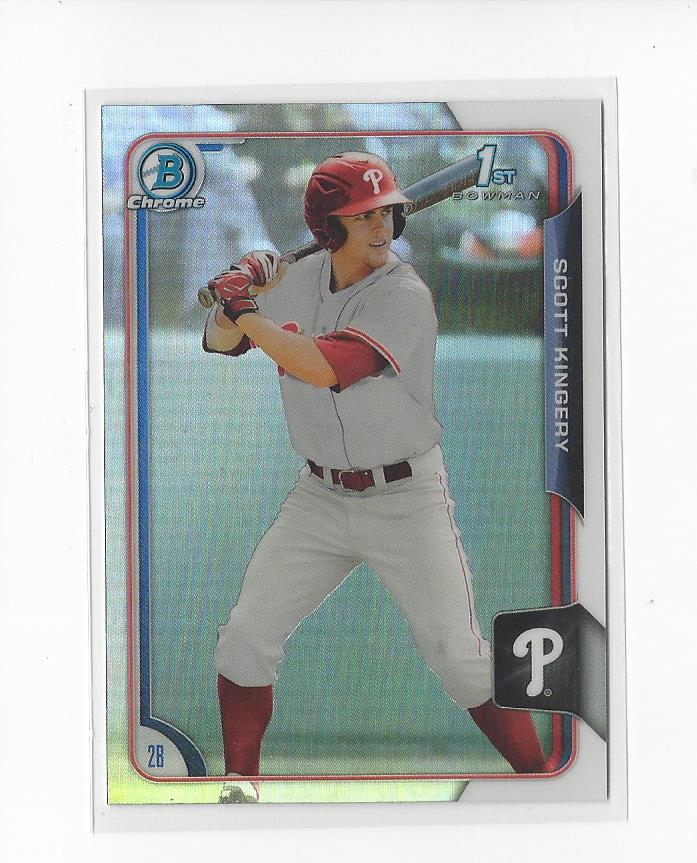 2015 Bowman Chrome Draft Refractors #138 Scott Kingery