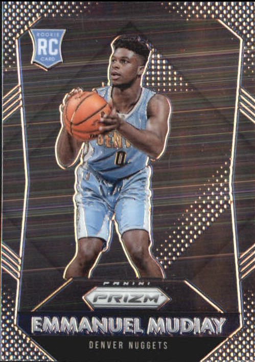 2015-16 Panini Prizm Denver Nuggets Basketball Card #316 Emmanuel Mudiay Rookie. rookie card picture