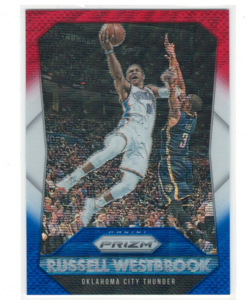 2015-16 Panini Prizm Prizms Red White Blue #106 Russell Westbrook