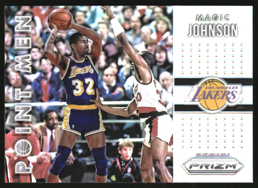 2015-16 Panini Prizm Point Men Prizms Silver #7 Magic Johnson