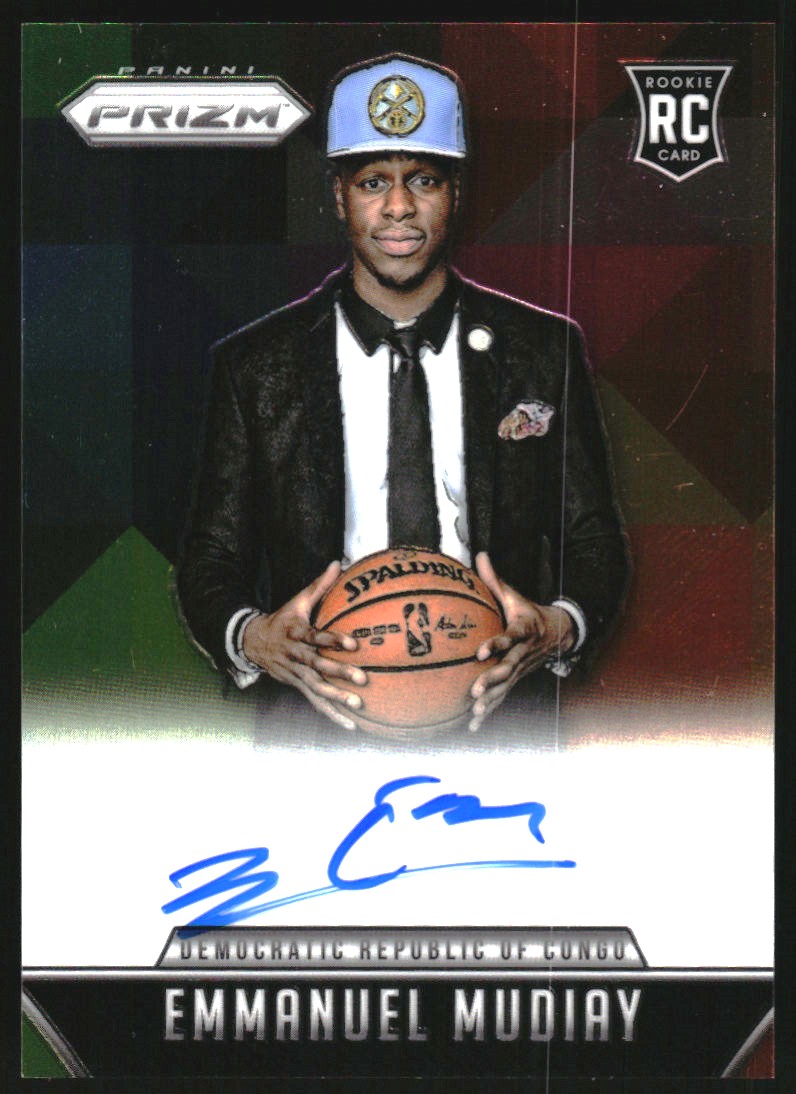 2015-16 Panini Prizm Rookie Autographs #RSEM Emmanuel Mudiay