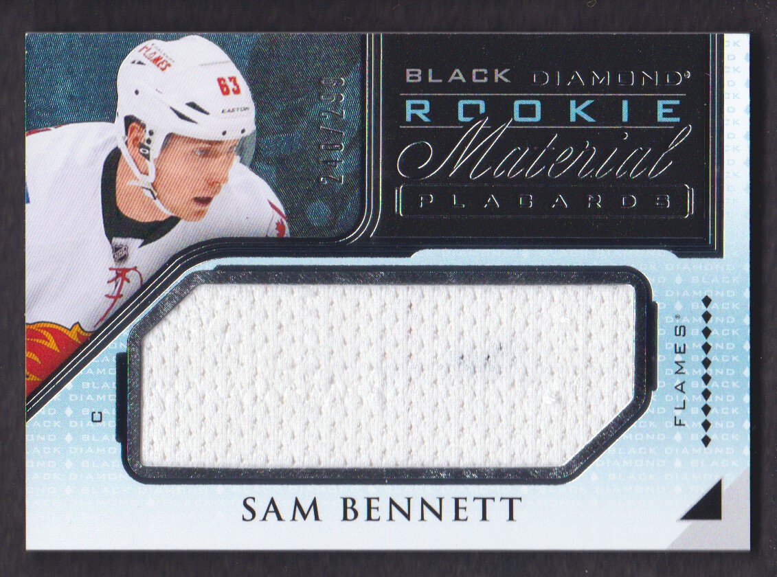 2015-16 Black Diamond Rookie Jersey Placards #RMPSB Sam Bennett