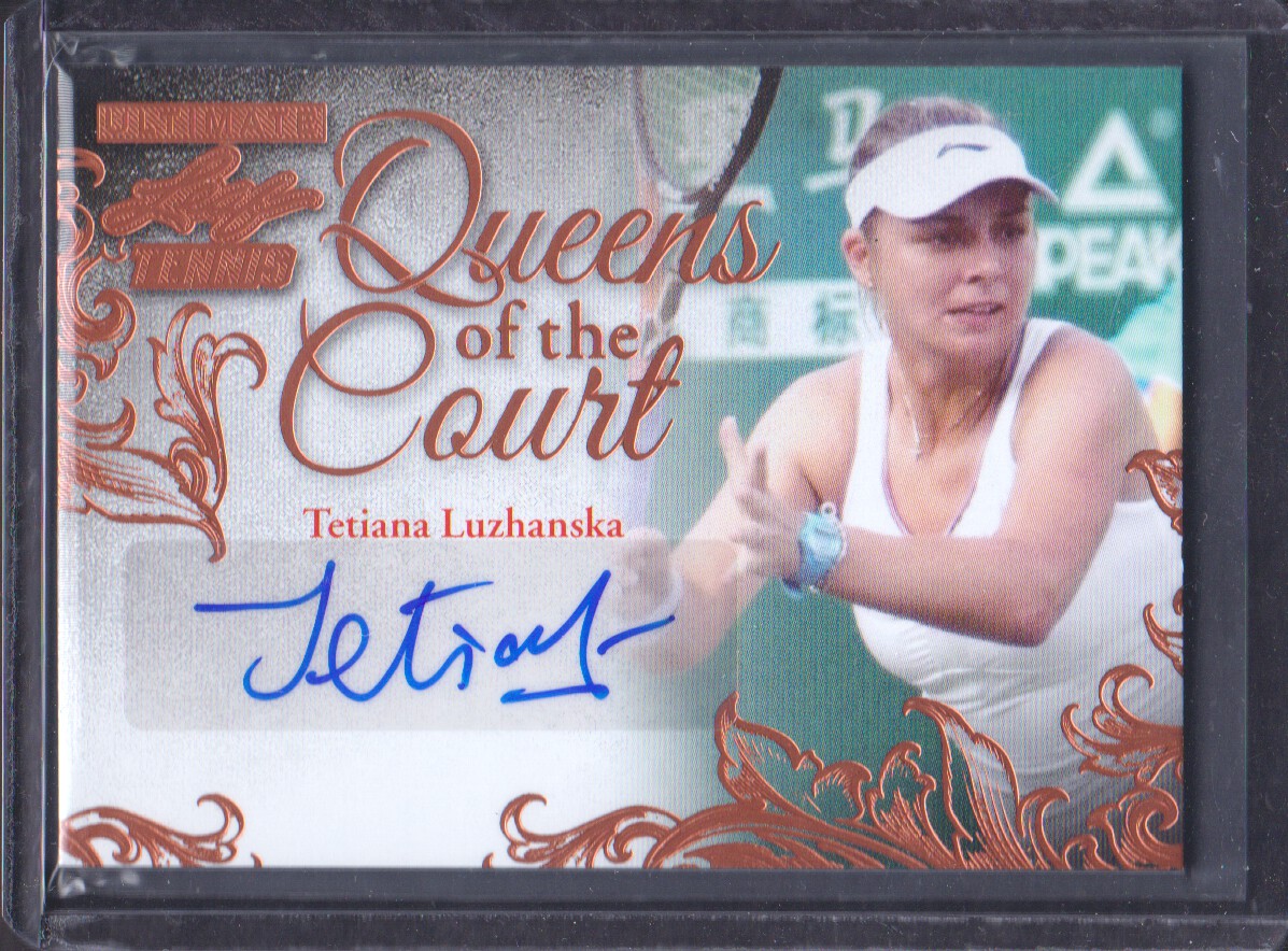 2015 Leaf Ultimate Tennis Queen of the Court Autographs #QCTL1 Tetiana Luzhanska