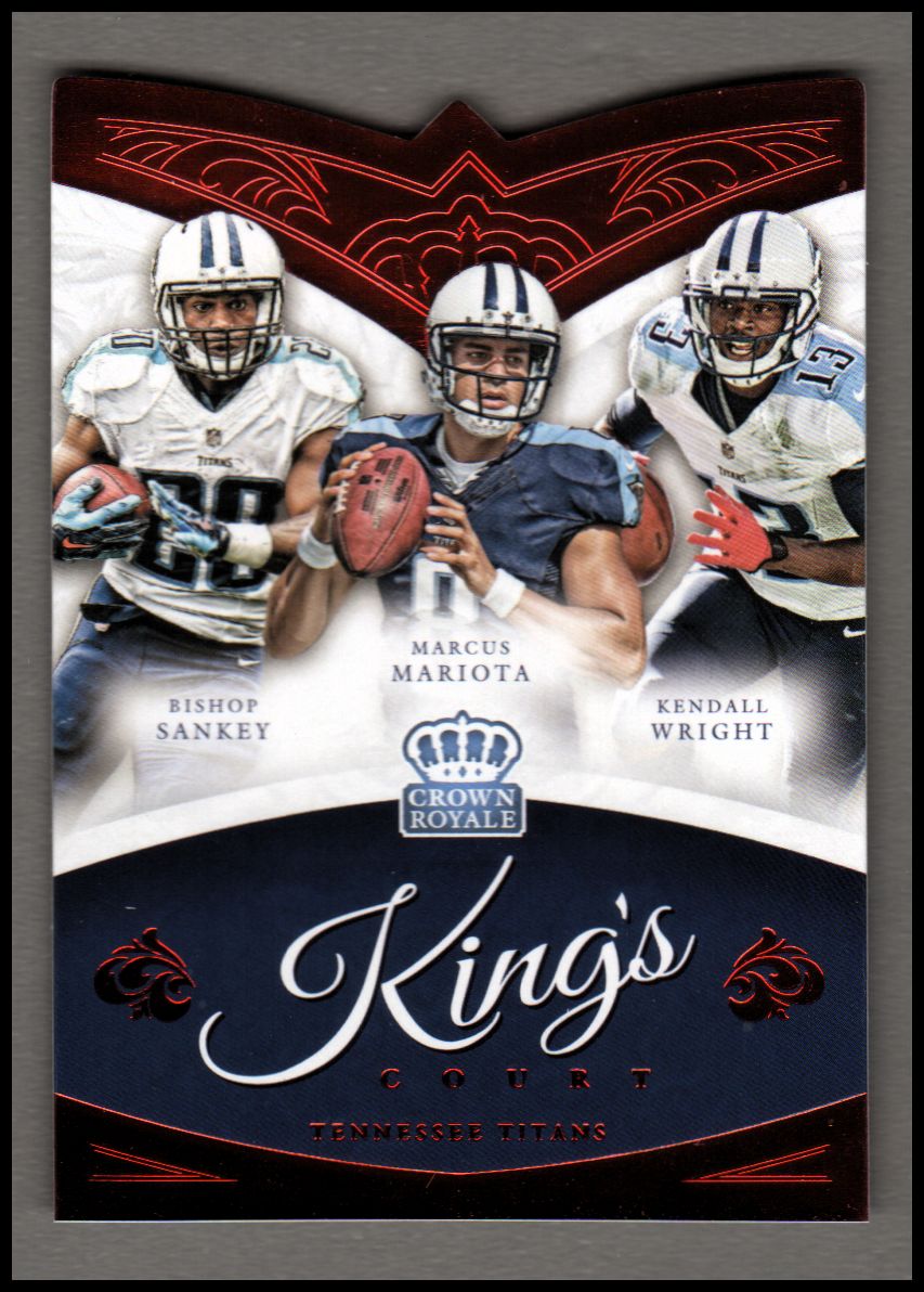 2015 Crown Royale The King's Court Red #KC19 Bishop Sankey/Kendall Wright/Marcus Mariota