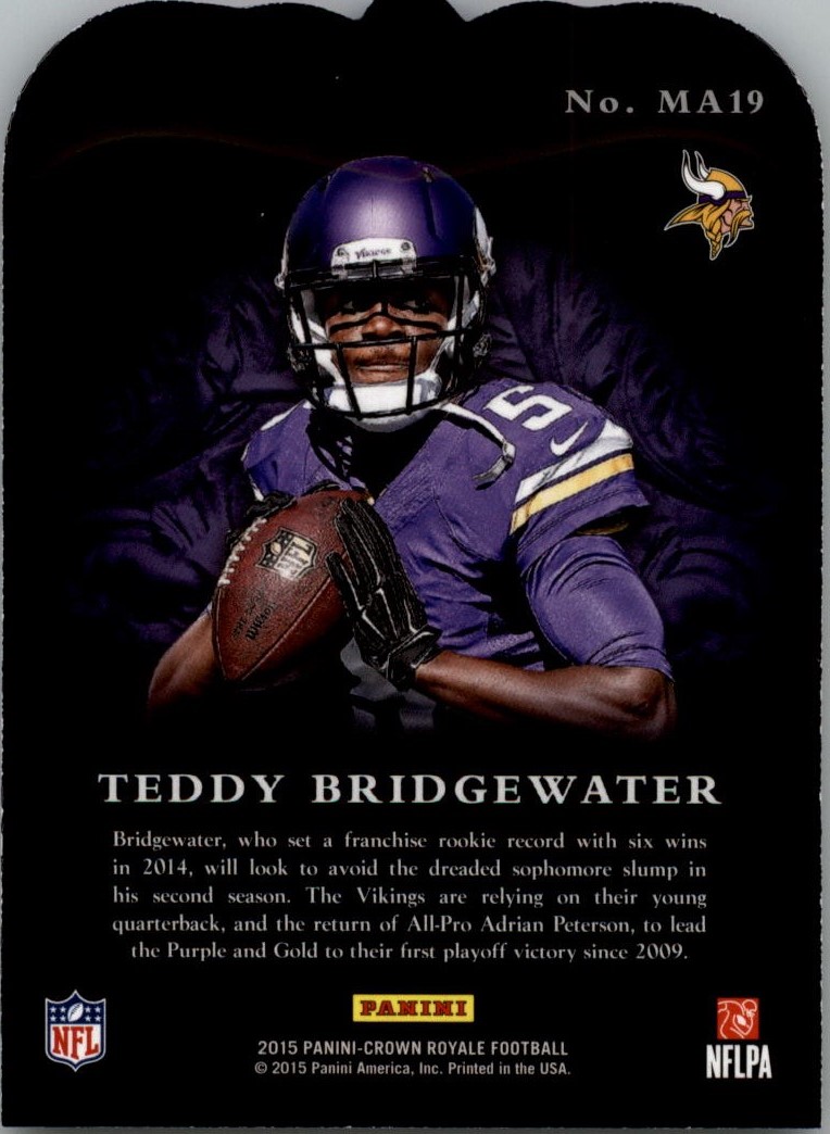 2015 Crown Royale Men at Arms Red #MA19 Teddy Bridgewater back image