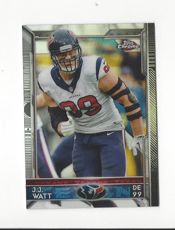 2015 Topps Chrome Mini Refractors #75 J.J. Watt