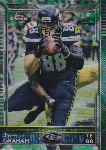 2015 Topps Chrome Mini Green Refractors #25 Jimmy Graham