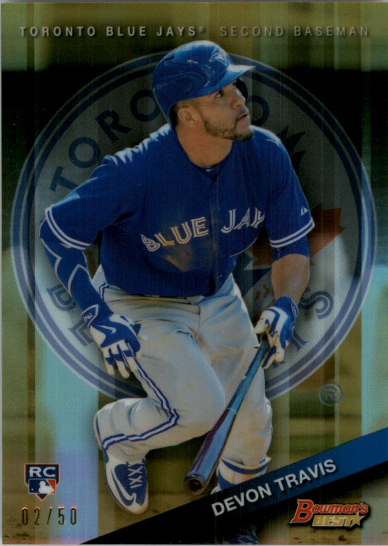 2015 Bowman's Best Gold Refractors #54 Devon Travis