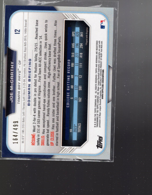 B0176- 2015 Bowman Draft BB Cards 1-200 +Inserts -You Pick- 15+ FREE US SHIP - Picture 361 of 365