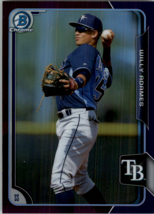 2015 Bowman Chrome Draft Purple Refractors #105 Willy Adames