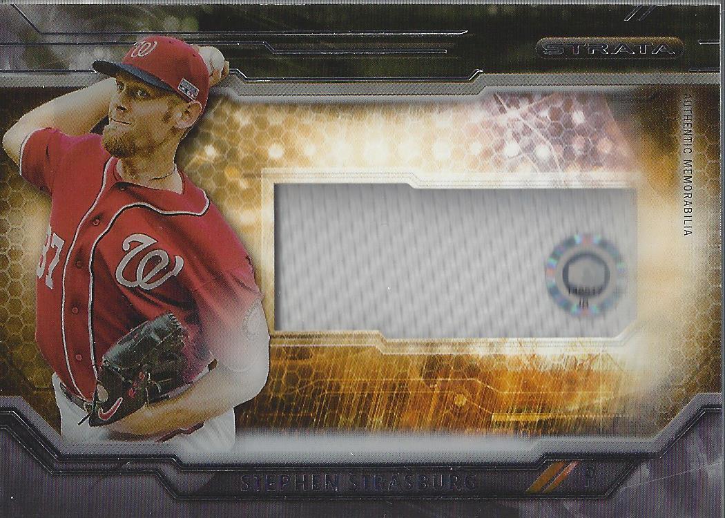 2015 Topps Strata Clearly Authentic Relics #CARCSS Stephen Strasburg