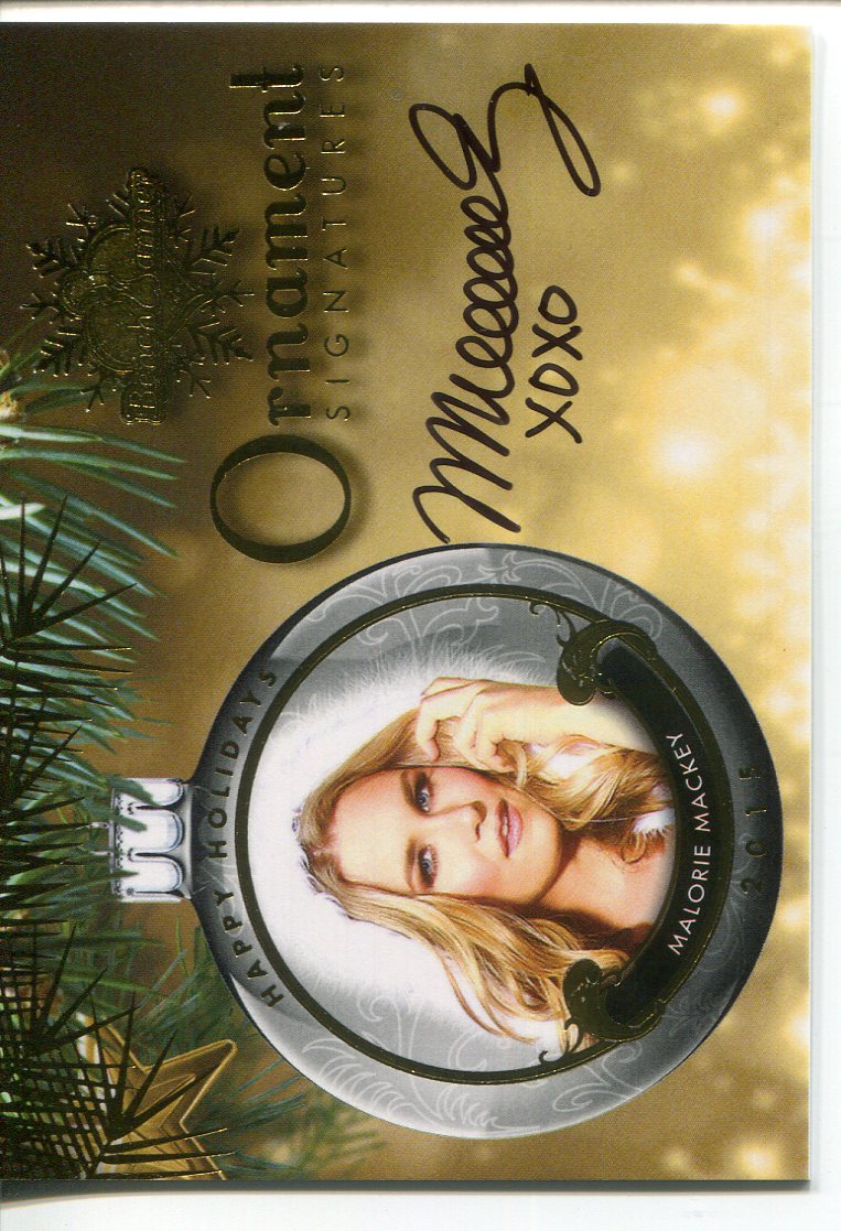 2015 Bench Warmer Holiday Past and Presents Ornament Autographs #69 Malorie Mackey