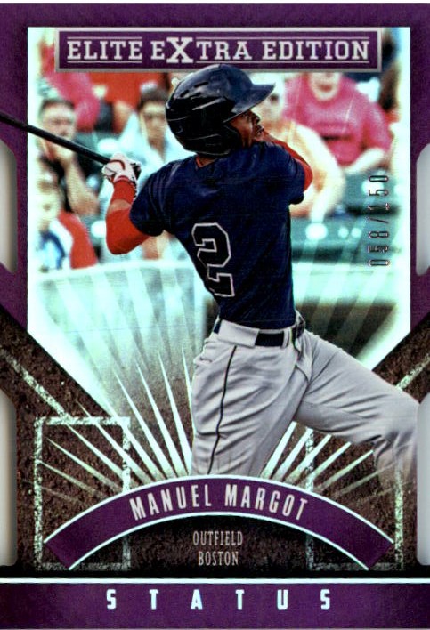 2015 Elite Extra Edition Status Purple Die Cut #151 Manuel Margot