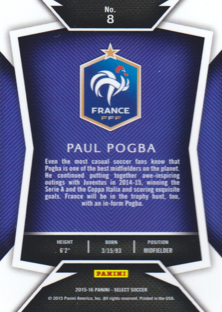 2015-16 Select Soccer Trading Cards BASE: Pick From List - Picture 11 of 161
