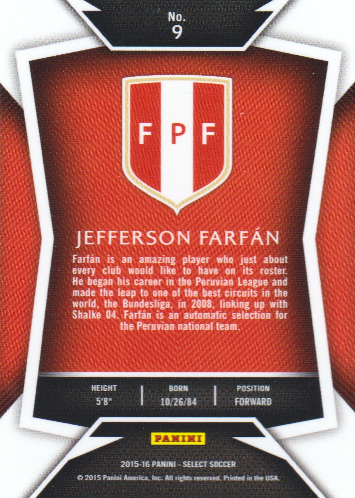 2015-16 Select Soccer Trading Cards BASE: Pick From List - Picture 13 of 161
