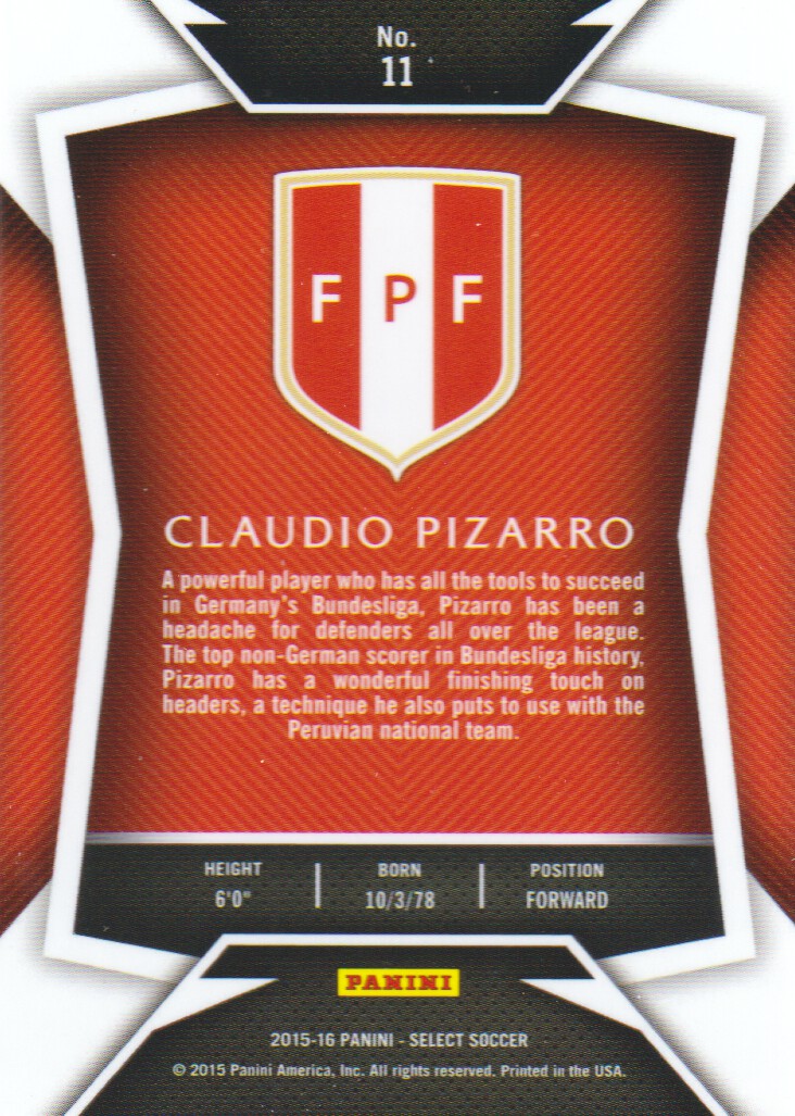 2015-16 Select Soccer Trading Cards BASE: Pick From List - Picture 15 of 161