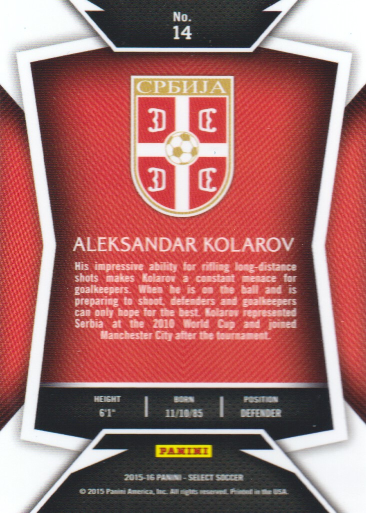 2015-16 Select Soccer Trading Cards BASE: Pick From List - Picture 21 of 161