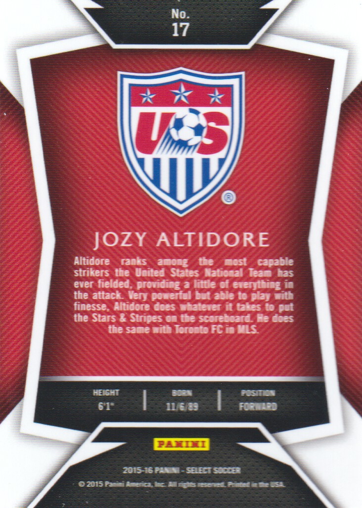 2015-16 Select Soccer Trading Cards BASE: Pick From List - Picture 27 of 161