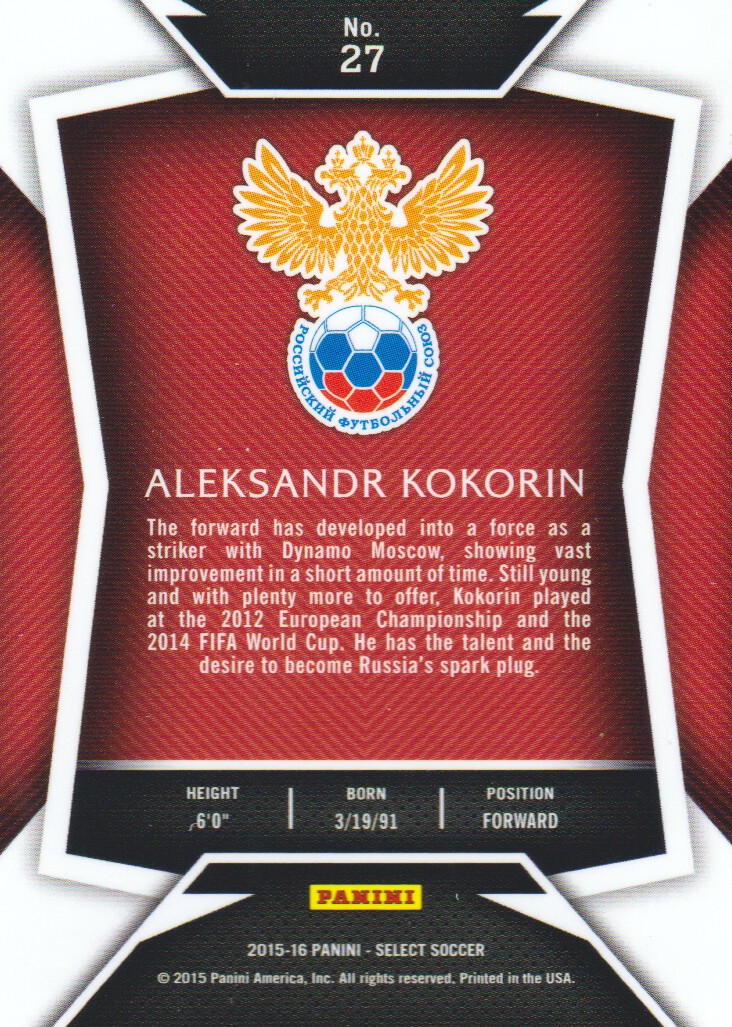 2015-16 Select Soccer Trading Cards BASE: Pick From List - Picture 43 of 161
